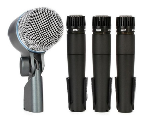 Imagen 4 de 10 de Kit De Micrófonos Shure Dmk57-52 Para Batería Con Maletín