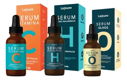 Kit Rotina Diária 3 Sérum (clareia, Hidrata, Revitaliza)
