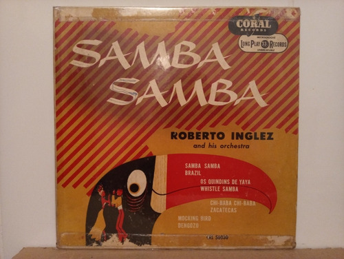 Lp 10 Polegadas Roberto Inglez And Orchestra - Samba Samba