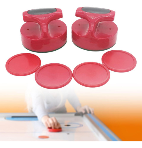 Conjunto De Air Hockey: Empurradores E Discos Para Jogos No