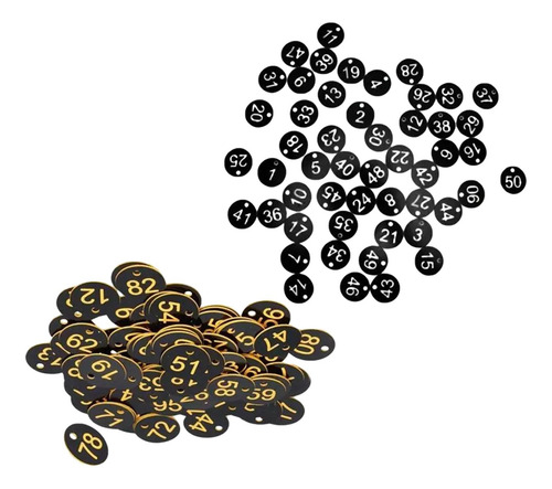 100x Protable Number Tag Número 1-100 Para Chaves Do