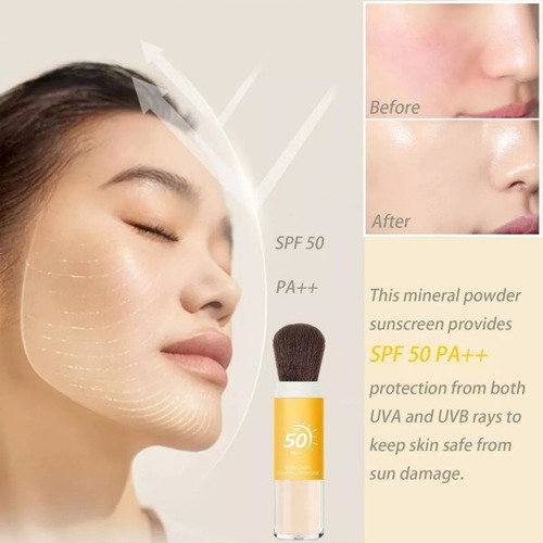 Polvo Fijador De Aceite Hidratante Con Filtro Solar Mineral0