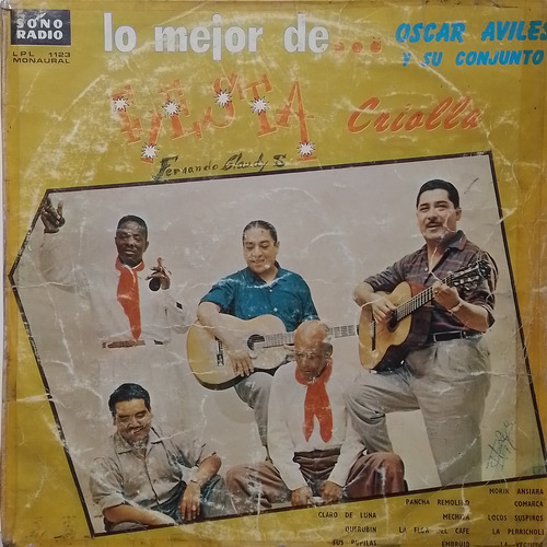 Lp Oscar Aviles Y Su Conjunto Fiesta Criolla Lo Mejor (Usado)