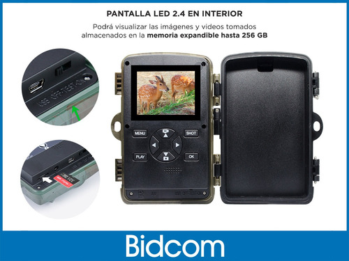 Imagen 7 de 10 de Camara Deportiva Gadnic Caza 4k Activacion X Movimiento Foto