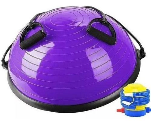 Bosu Meia Bola Suíça P/ Funcional Pilates Yoga Fitness+alças