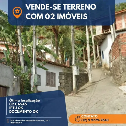 Venda De Terreno Com Duas Casas