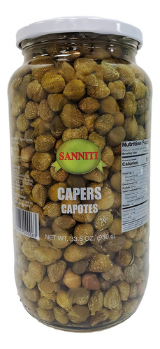 Capotes De Alcaparras Españolas En Vinagre Y Salmuera 950 G