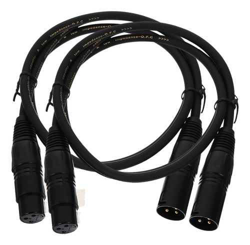 Cable Xlr De 2 M, Cable De Micrófono Macho A Hembra, Altavoz