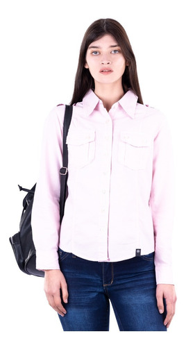 Imagen 1 de 1 de Camisa Oxford - Mujer - Celeste O Rosa - Blue Air Jeans