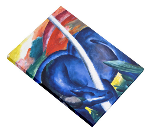 Cuadro Grandes Caballos Azules - Franz Marc 60x80