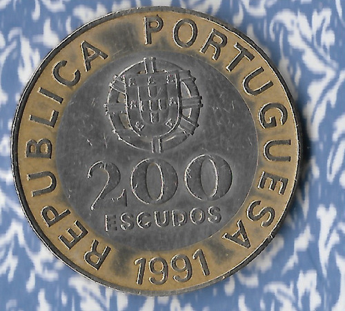 !!! Portugal 200 Escudos 1991 García De Orta Imperdible !!!