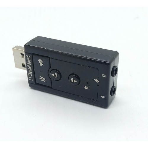  Adaptador Usb 7.1 Sound Card Pendrive Audio Y Microfono