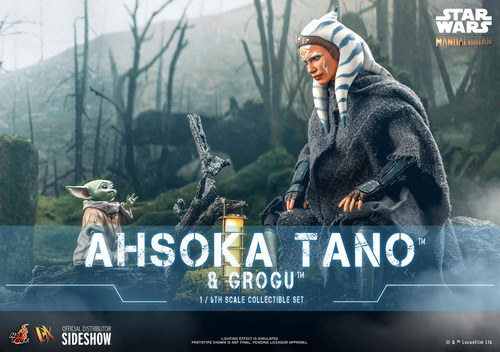 Ashoka Tano And Grogu Sixth Scale Figure Set Hot Toys