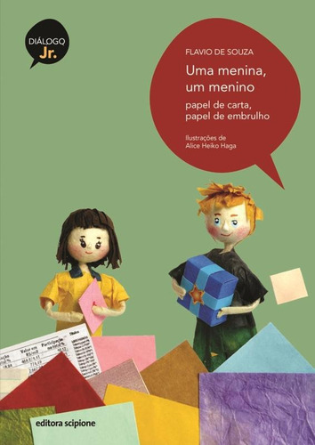 Uma menina, um menino: Papel de carta, papel de embrulho, de Souza, Flavio de. Série Diálogo júnior Editora Somos Sistema de Ensino, capa mole em português, 2012