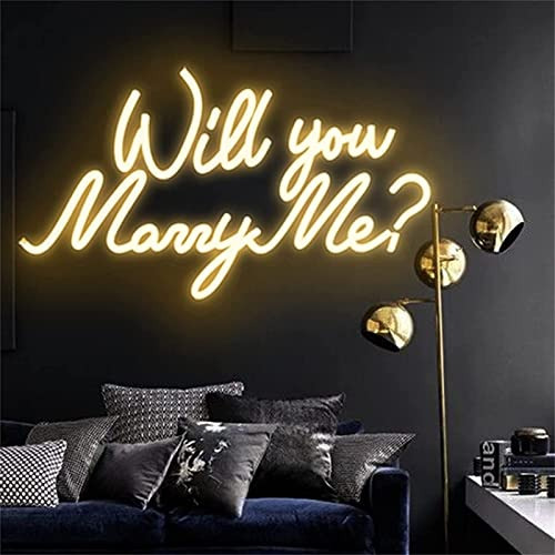 Will You Marry Me Letrero De Neón Luz De Modelado Led Letras