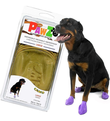 Botas De Perro Pawz con Diseño De Camuflaje