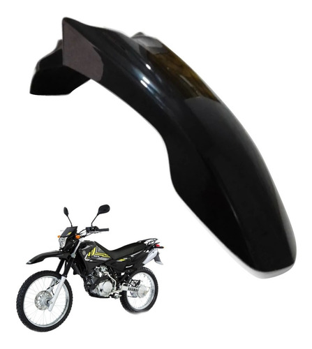 Salpicadera Delantera Negra Para Yamaha Xtz125 Envio Gratis 