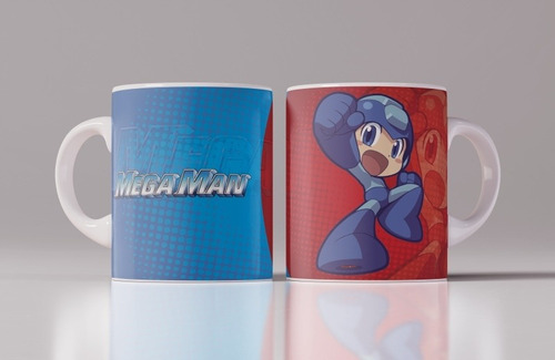 Taza Personalizada Megaman | Gamer Animado Divertido Premium