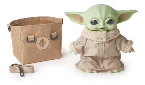 Baby Yoda 28cm, Con Sonidos Y Bolso Star Wars En Stock