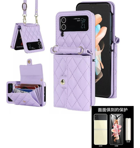 Funda Para Samsung Galaxy Flip Z4 Tarjetero Mujer Película