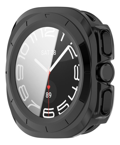 Funda De Reloj Electrochapada Negra Pc + Para Samsung Galaxy
