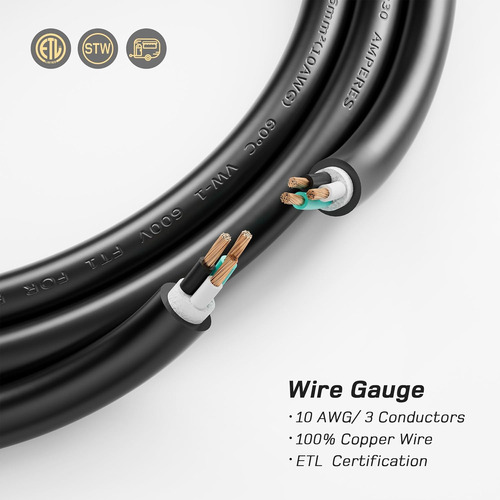 Cable De Extensión De 30 Amperios, Nema Tt-30p Tt-30r ...