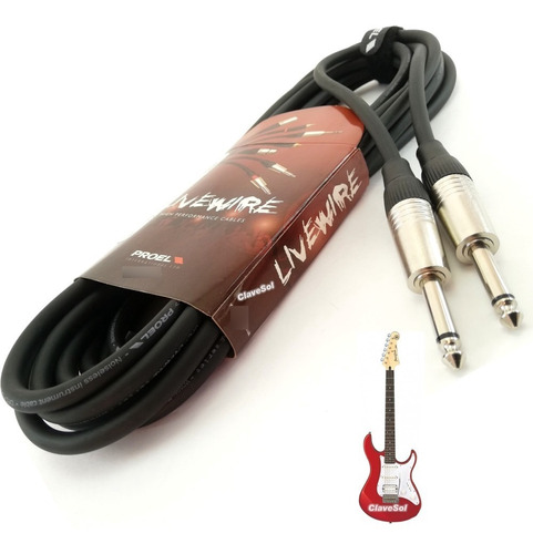 Cable Para Guitarra Plug A Plug 6.3mm 6 Metros Proel Gh