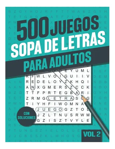 comprar Libro: 500 Sopa De Letras Adultos: Libro De Sopa De Letras P