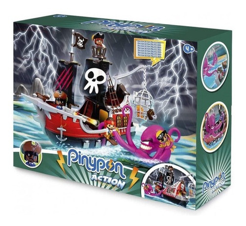 Pinypon Action Barco Pirata Ataque Al Kraken