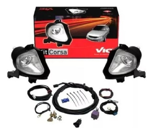 Kit Faros Auxiliar Chevrolet Corsa Classic 1999 Al 2009 Vic