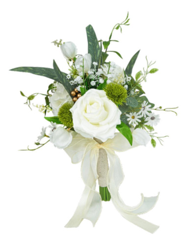 Bouquet De Boda Para La Novia Flores Falsas Decorativas Con