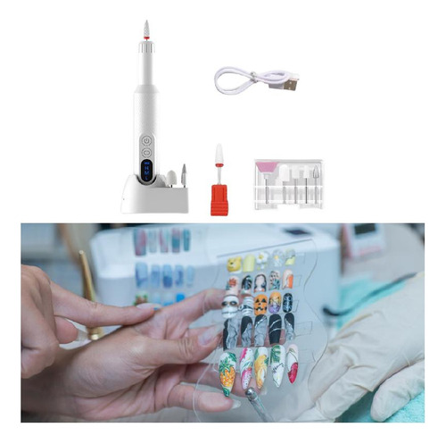 Kit De Lima De Uñas Eléctrica, Máquina De Lijado De