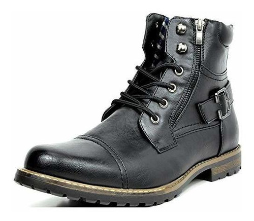 Filadelfia-3 Negro Botas De Combate Militares Bruno Marc Hom