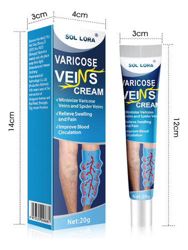 L Varicose Veins Cream Vein Ointment Nanovein Cream Against
