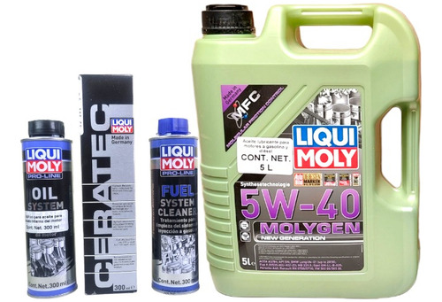 Aceite Motor Liqui Moly 5w40 Molygen Ceratec Injection Engin