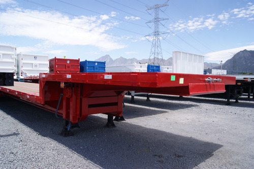 Remolque Cama Baja Chasis De 2 Y 3 Ejes Tipo Lowboy