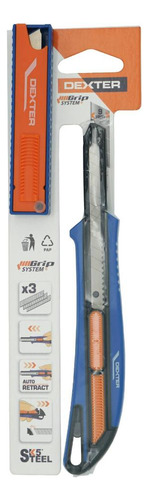 Estilete Retrátil 9mm Dexter