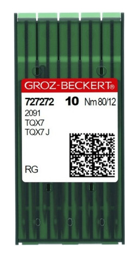 20 Agujas Groz-beckert® 2091/175x7/29l/tqx7 - 80/12, Rg