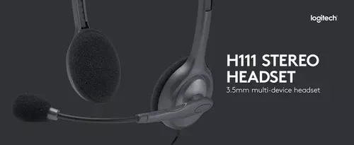 Headset Logitech H 111 Auricular Vincha Microfono