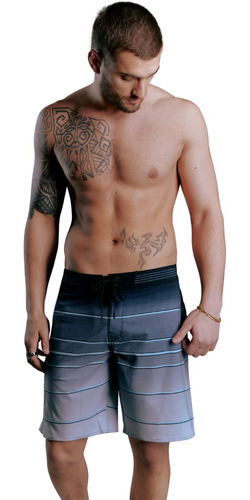 Bermuda / Short Next & Co Para Hombre Negro Degradado 9906