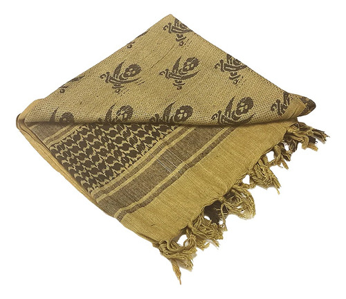 201-p Shemagh 100% Algodón Pirate Marca Condor Neg/tan Pirate Unitalla