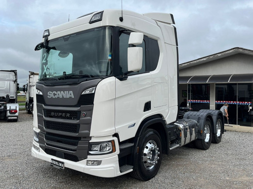 Caminhão Scania S 560 Branco 6x4 2024 540 Traçado R540 R560