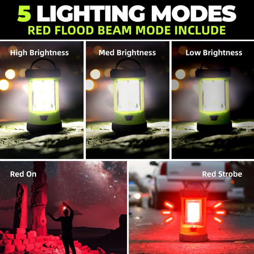 Linterna De Camping Recargable 3000 Lm 5 Modos Luz