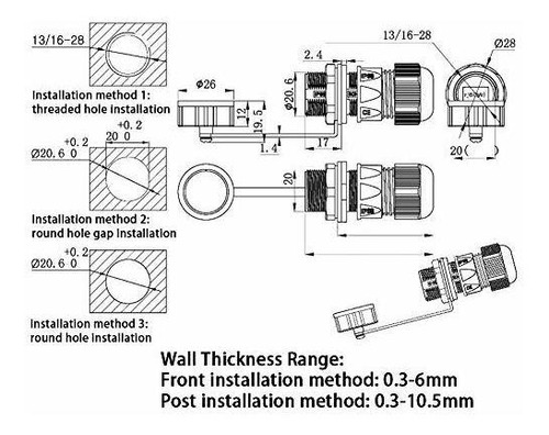 Conector Rj45 Montaje Panel Impermeable Cat5 5e 6 Lan