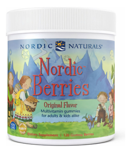 Multivitaminas Nordic Berries Nordic Naturals 120 Gomitas