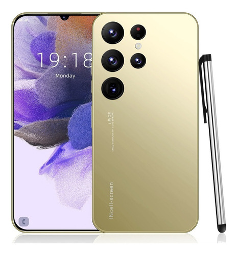 Teléfonos Inteligentes Android Baratos S23+ Ultra Dorado 6.3 En 1gb Ram 8gb Rom