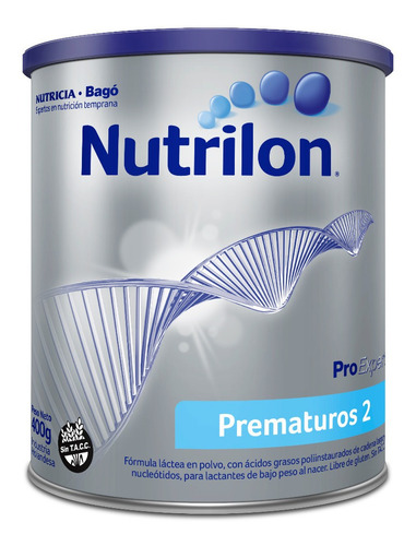 Imagen 2 de 3 de Nutrilon Prematuros 2 X 400grs. Leche En Polvo Infantil