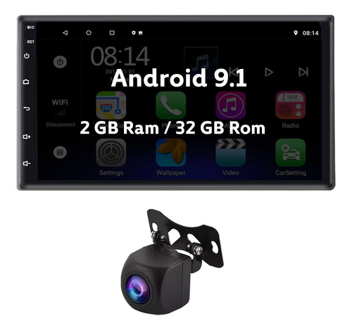 Radio Auto 7 Pulgadas Android 10.1 2gb Ram + Cámara | 2 Din