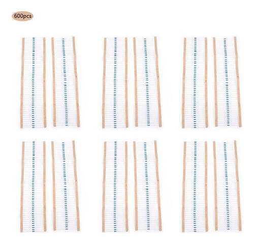 * Resistencia 600 Piezas 1/4w 1% Resistencias 1k/2k/3k/10k