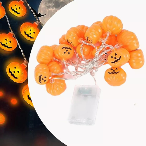 Adornos Decorativos De Calabazas Con Luces De Halloween De 3